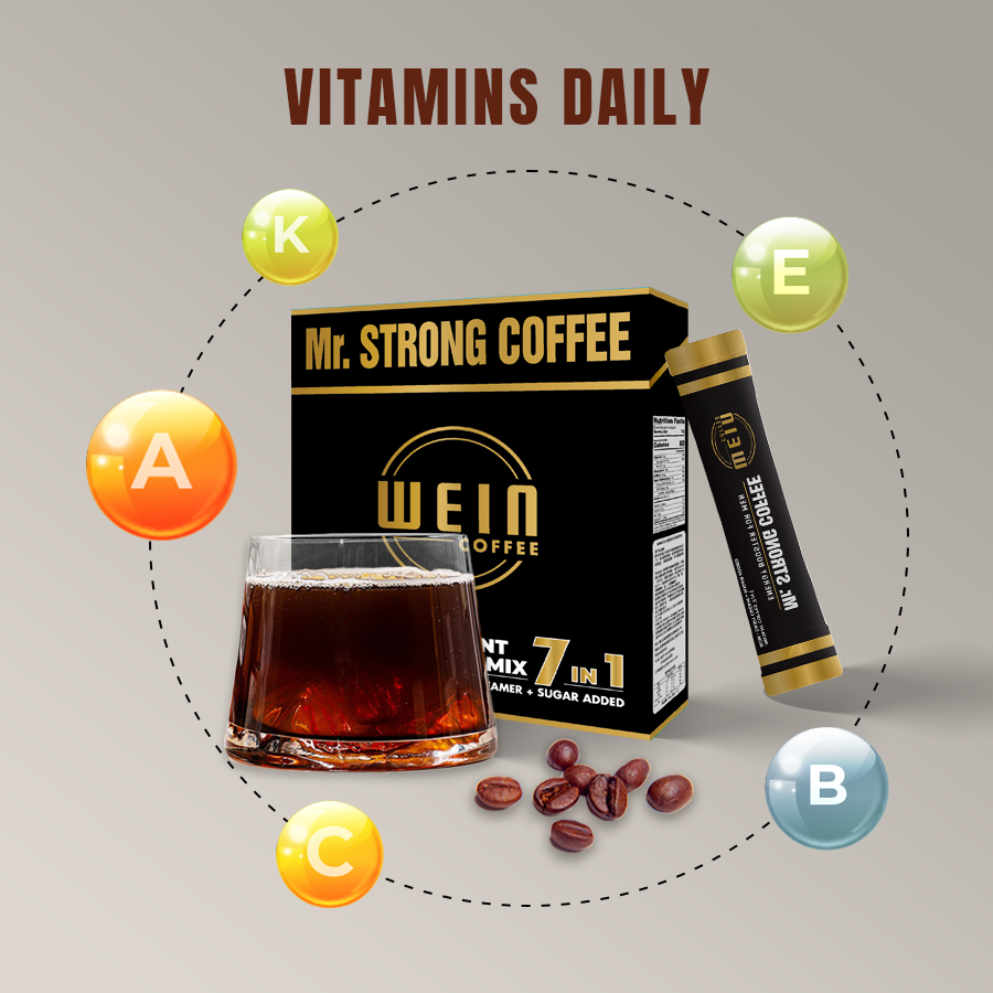 MR.STRONG COFFEE 7 IN 1 - ENERGY BOOSTER FOR MEN - MILK COFFEE 7 IN 1